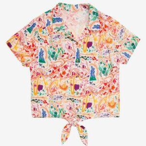 Tangled button up woven shirt